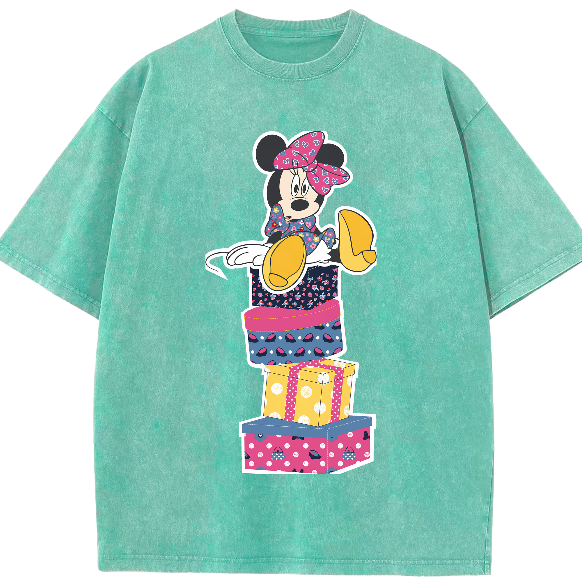 （画像用） ミッキーマウス Mickey Mouse 綿100% ヴィンテージ風 半袖Tシャツ（フロントプリント）